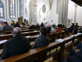 Bischof Dr. Michael Gerber besucht St. Crescentius (Foto: Karl-Franz Thiede)